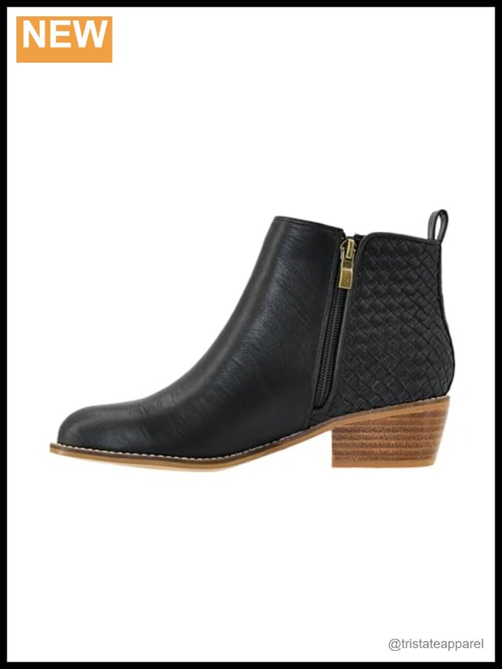 Corkys Women's Half N Half Ankle Booties 2-Inch Stacked Heel, Memory Foam